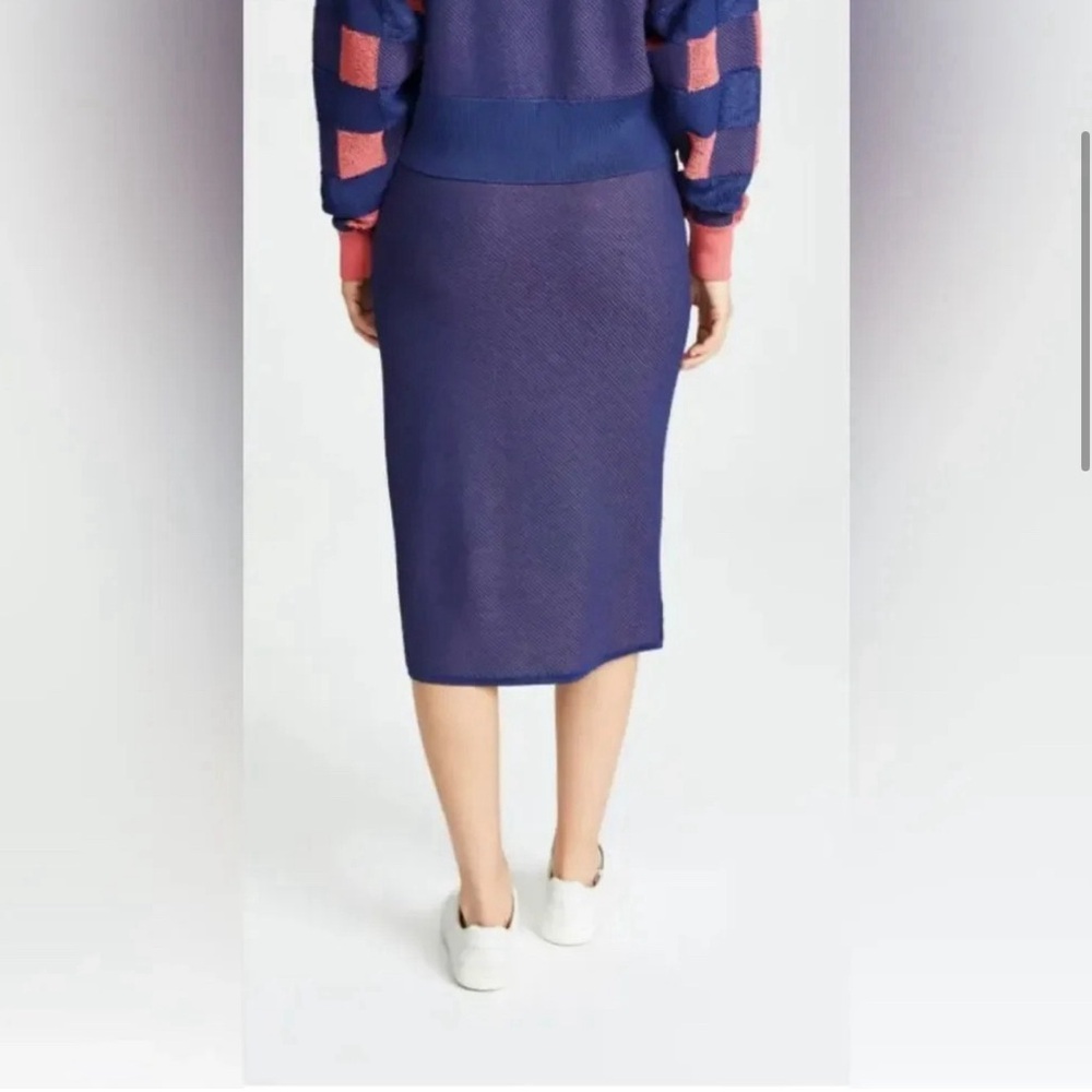 rag & bone Ridley Blue/Pink Checkered Skirt. - Picture 3 of 11